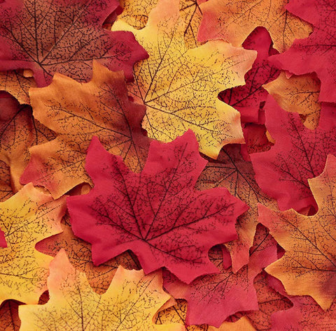 HAPPIWIZ 1100PCS Fall Artificial Maple Leaves for Thanksgiving Day