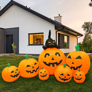 HAPPIWIZ 7.7 FT Halloween Decorations Inflatable Pumpkin