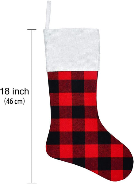 HAPPIWIZ Christmas Stockings  6 Pack 18 Inch, Red