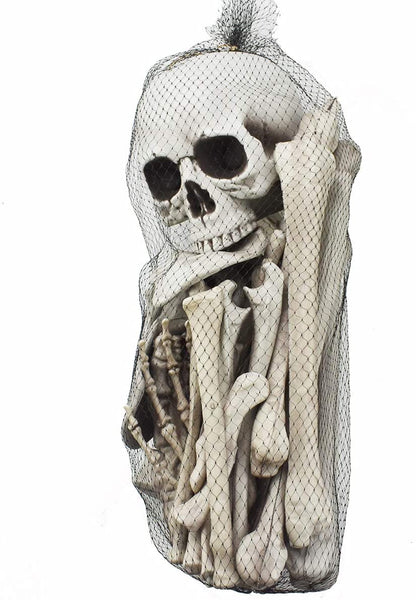 HAPPIWIZ Artificial Skeleton Bones and Skull for Halloween Decor, 28 Pieces